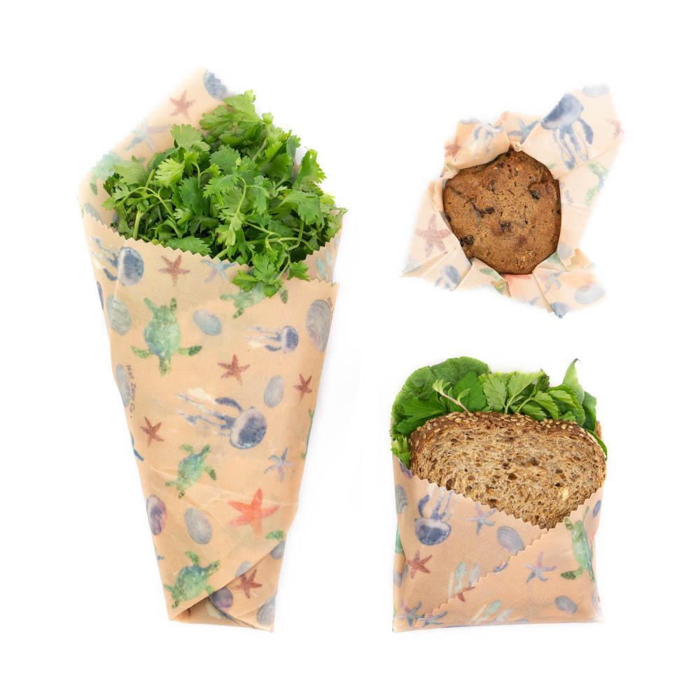 Beeswax Food Wraps - Set of 3